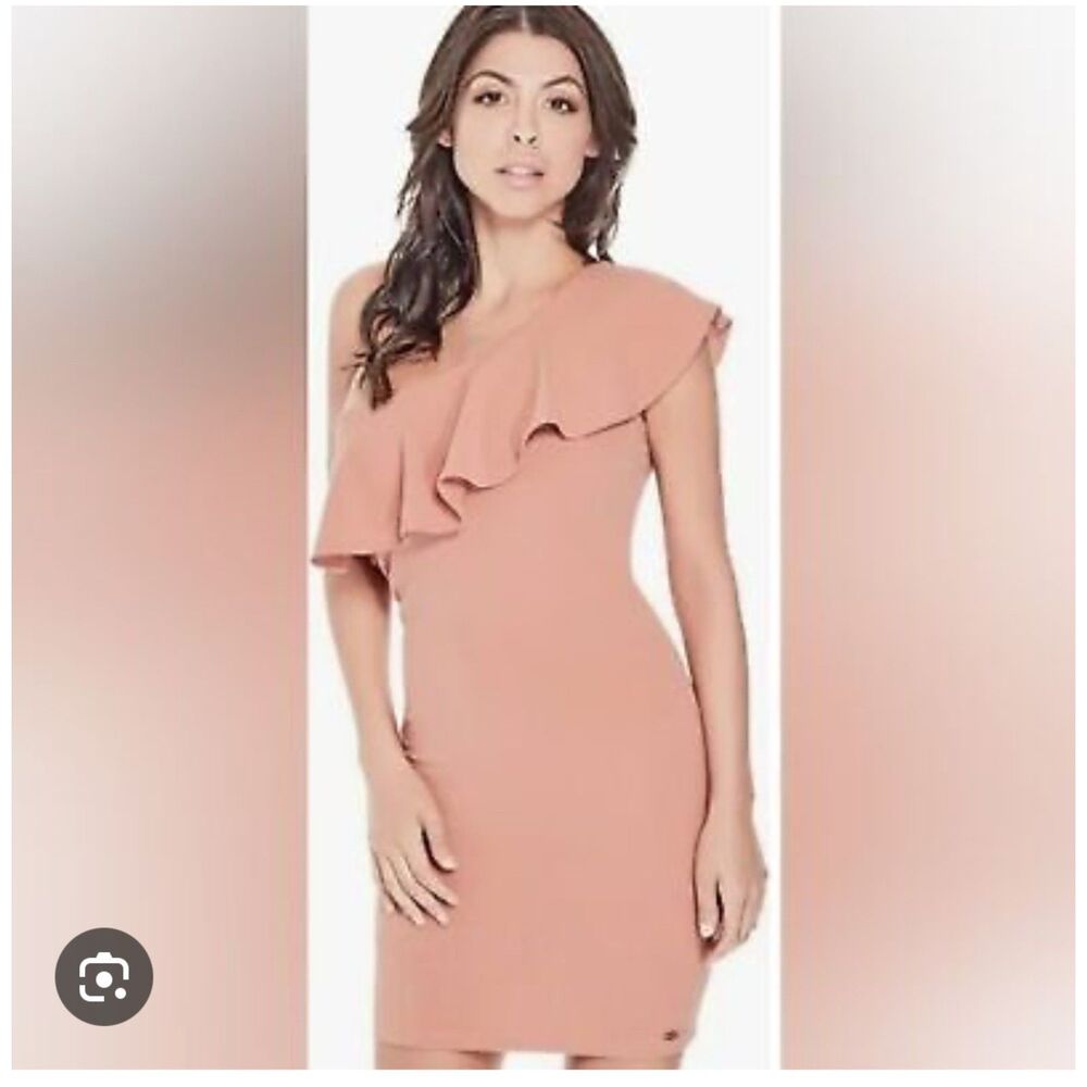NWT Guess one shoulder Bella dress size M Lilac
